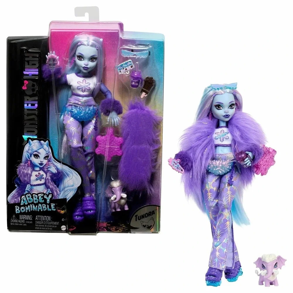 New Monster High Abbey Bominable Doll & Pet Tundra Abominable 2023 G3 Mattel